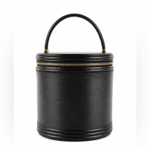 Louis Vuitton Cannes Vanity Bag Epi Black with Lock & Key